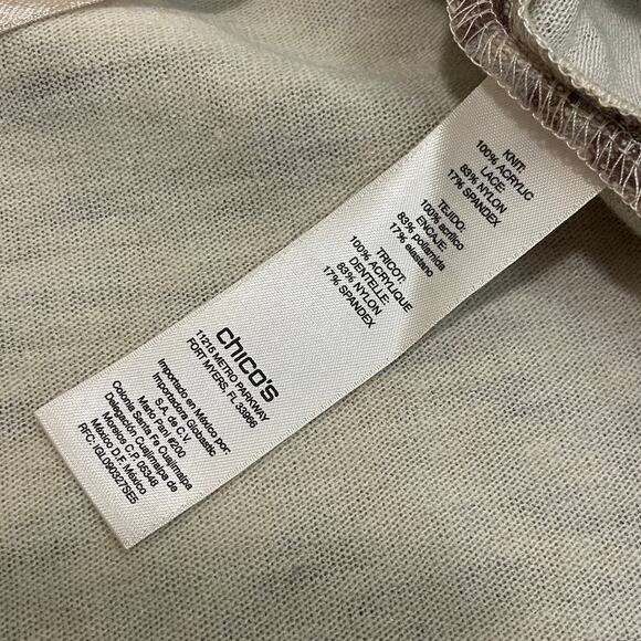 Chico’s 1 Zebra Swing Jacket | Runway-Inspired Neutral Brown Lace Fall '25 Trend - Picture 7 of 9